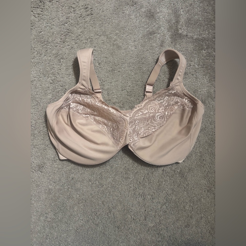 Glamorise Women's Brown Floral Plus Size
(FRONT-CLOSE) Size 40G - Picture 2 of 8